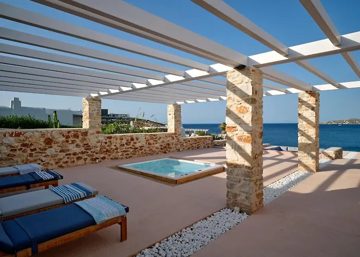 In Paros, Fantastic Waterfront Villa